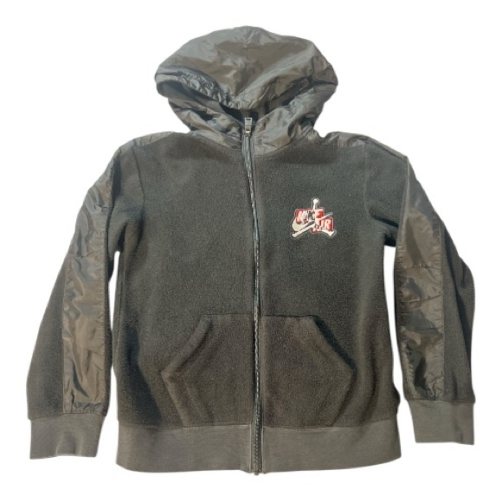 Jordan Black Zip-Up Hoodie for Kids